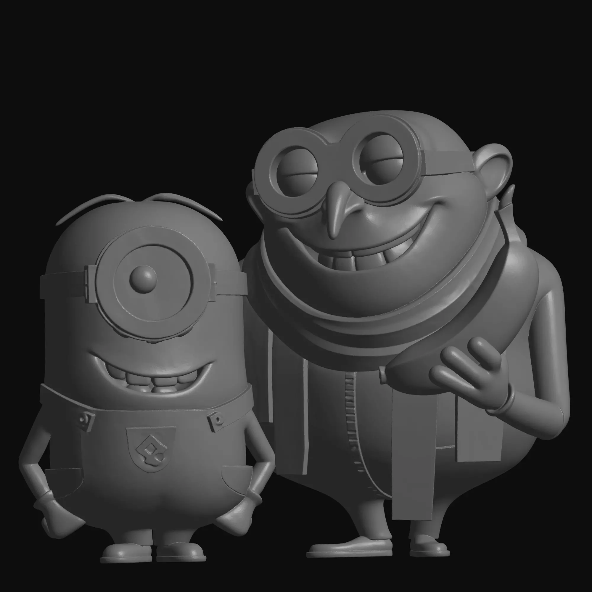 minions boss 3D print model_3