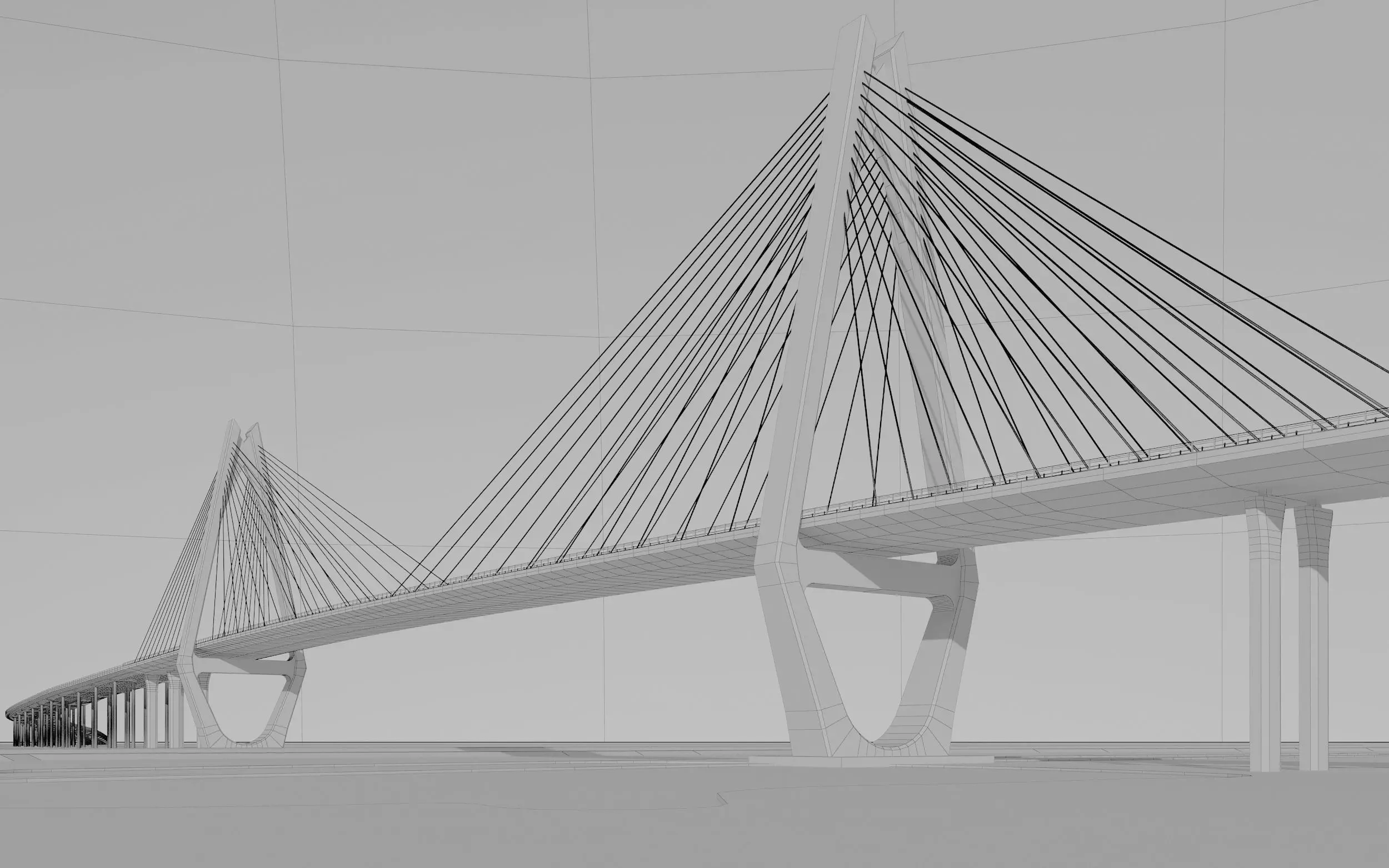 Suspension Bridge 3D model_5