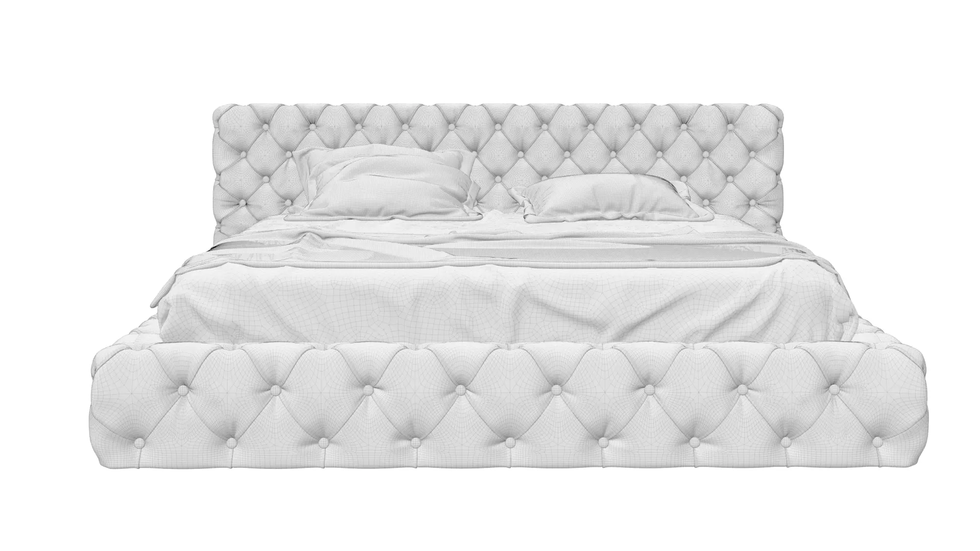 Caracciolo bed 3D model_6