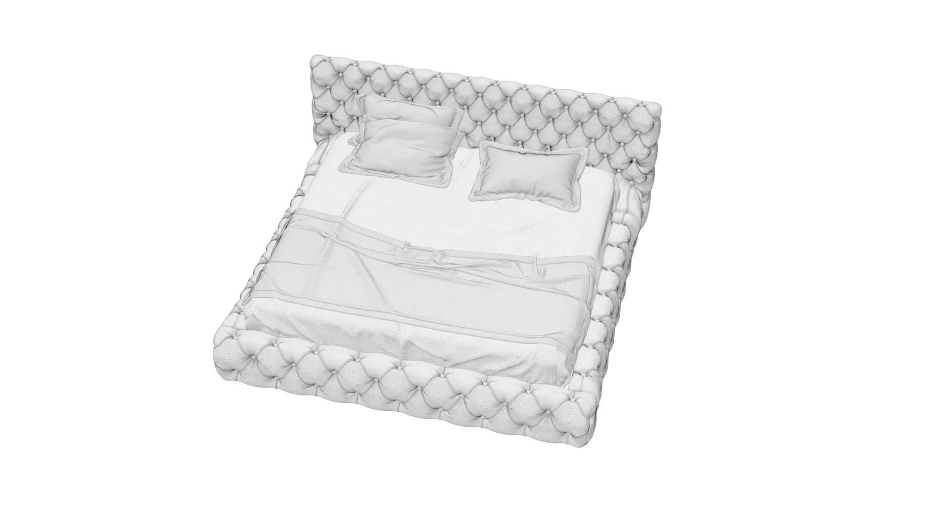 Caracciolo bed 3D model_5