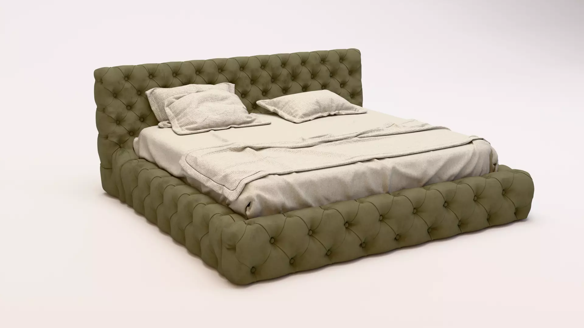 Caracciolo bed 3D model_2