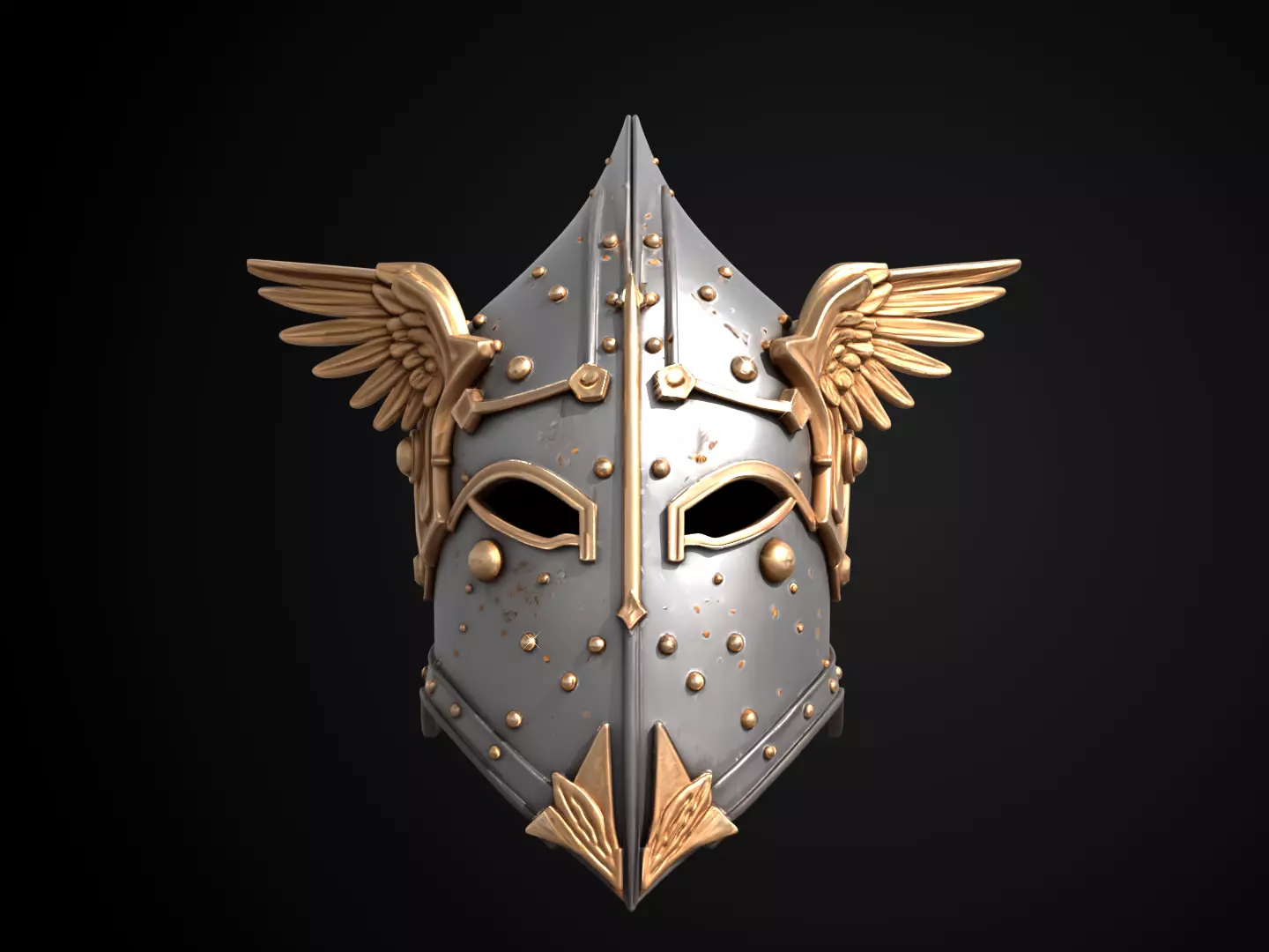 Stylized Medieval Helmet - Griffon Watch 3D print model_12