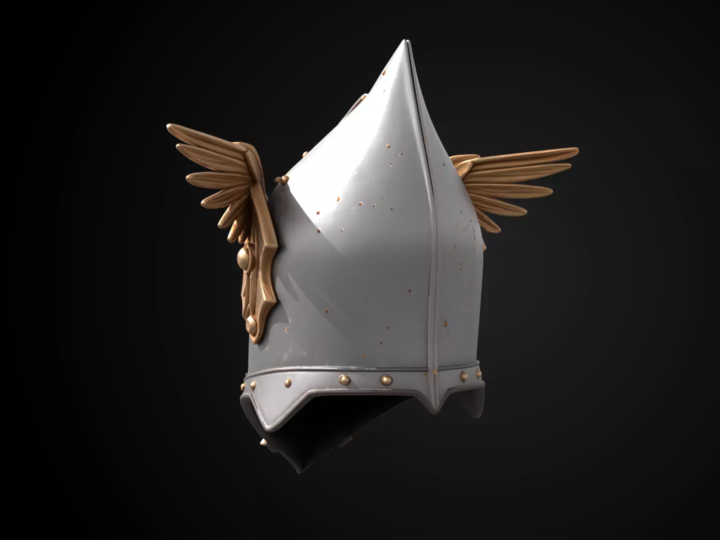 Stylized Medieval Helmet - Griffon Watch 3D print model_7