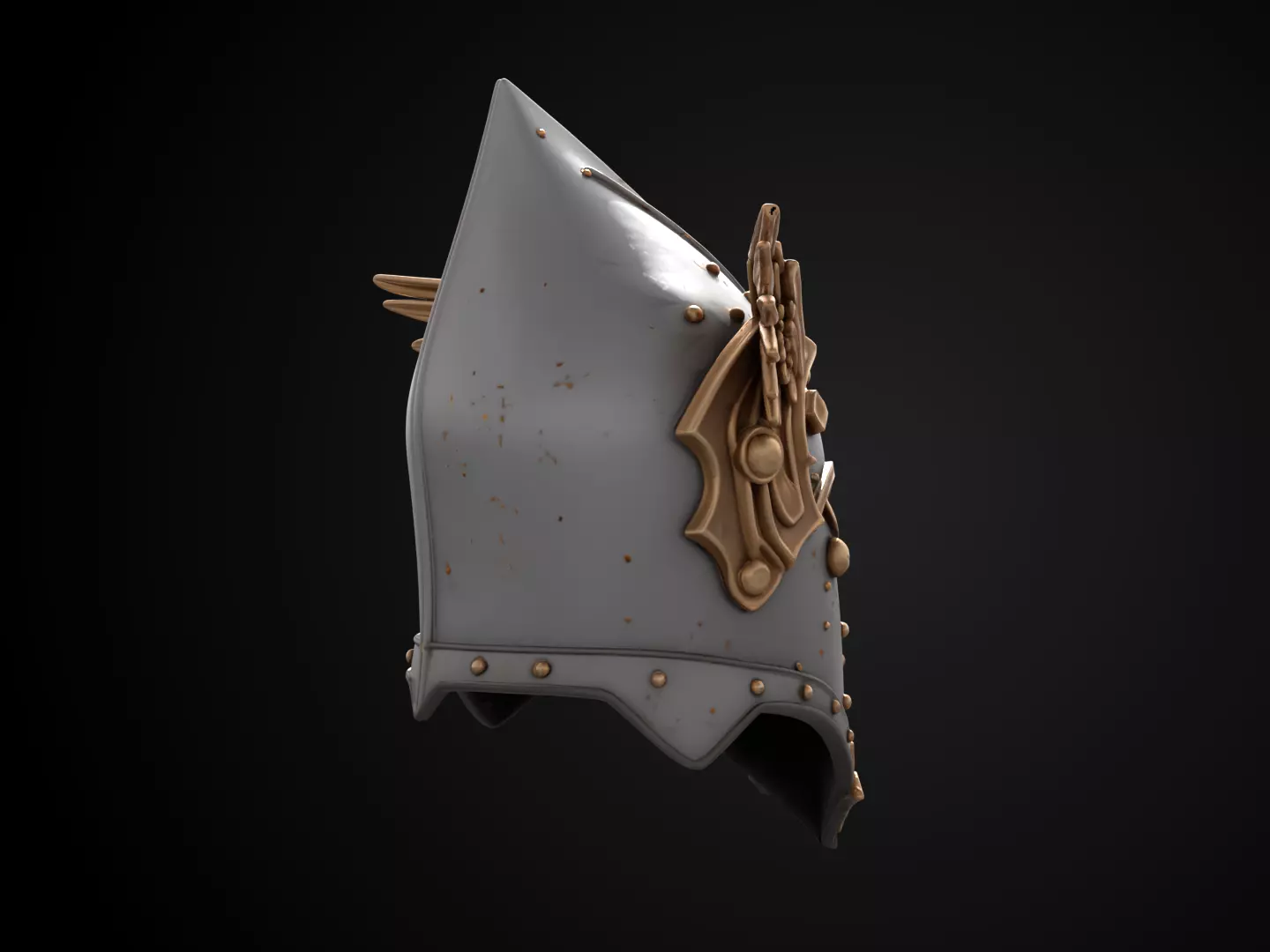 Stylized Medieval Helmet - Griffon Watch 3D print model_4