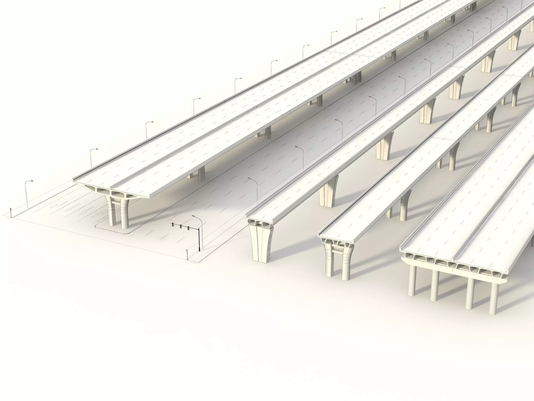 Modular Highway 3D model_7