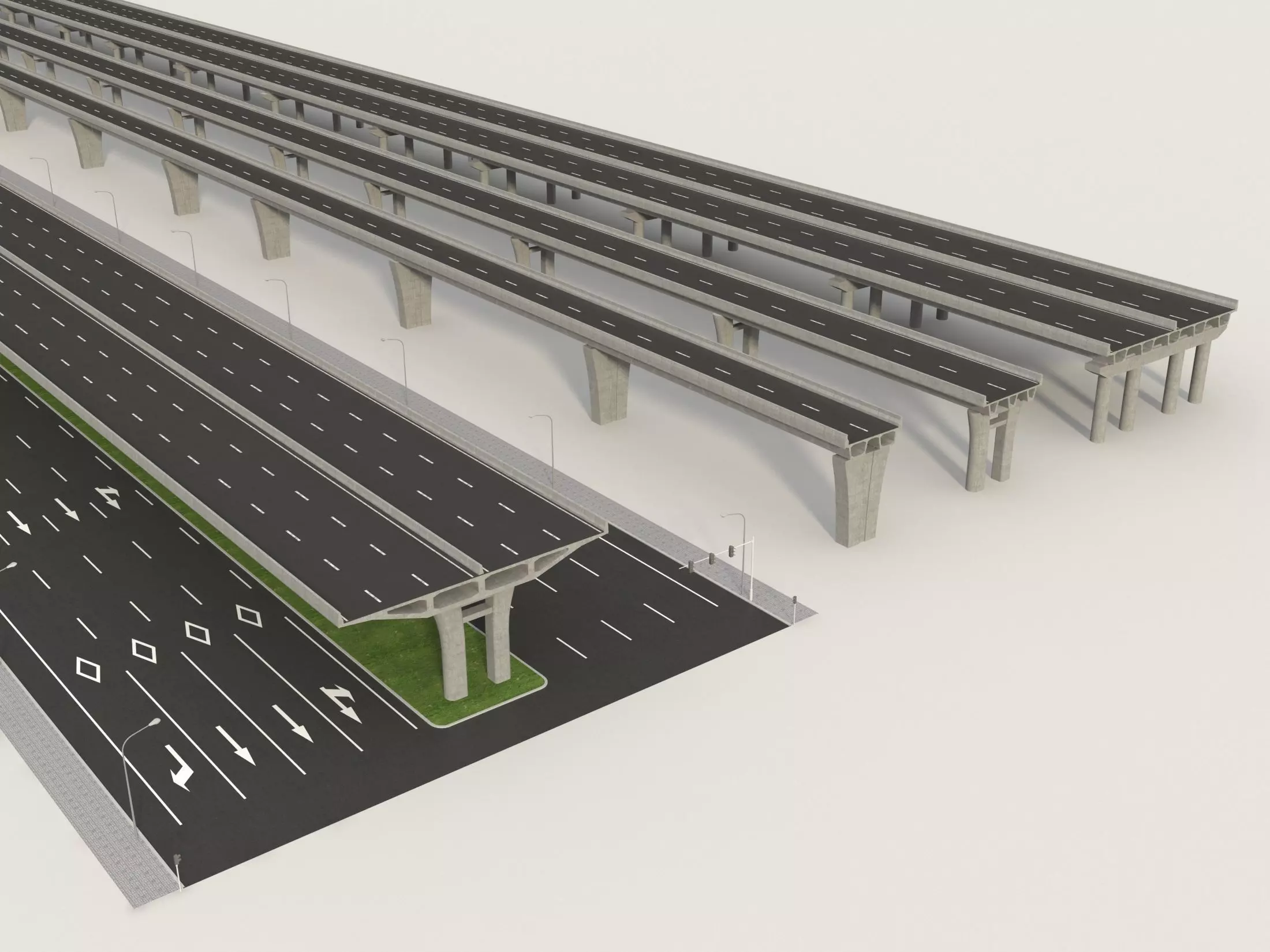 Modular Highway 3D model_2