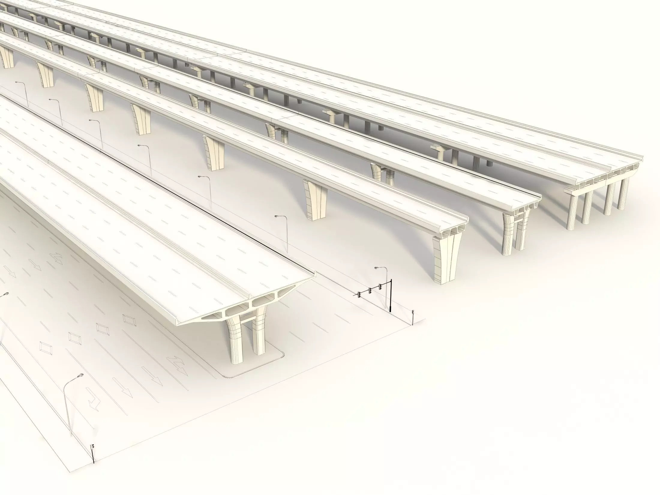 Modular Highway 3D model_4