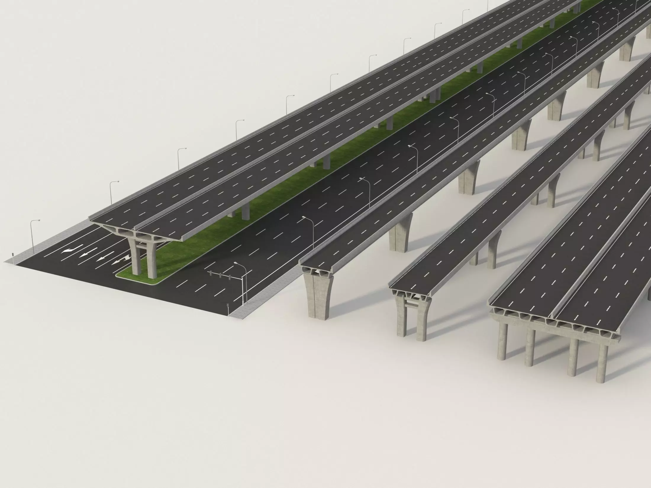 Modular Highway 3D model_0