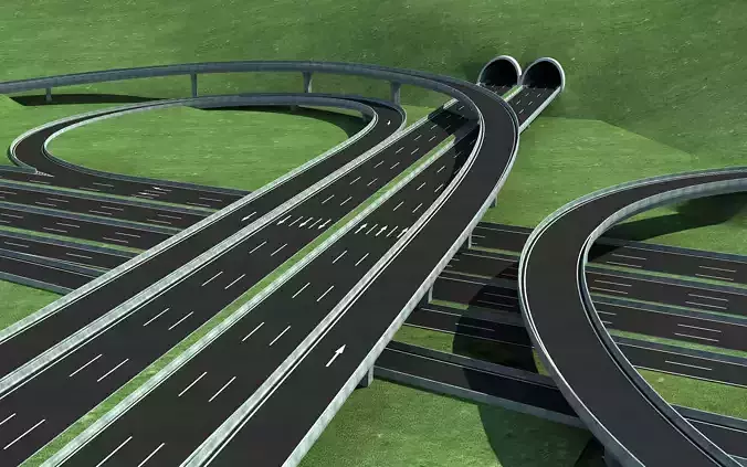 Highway Intersection Road Bridge