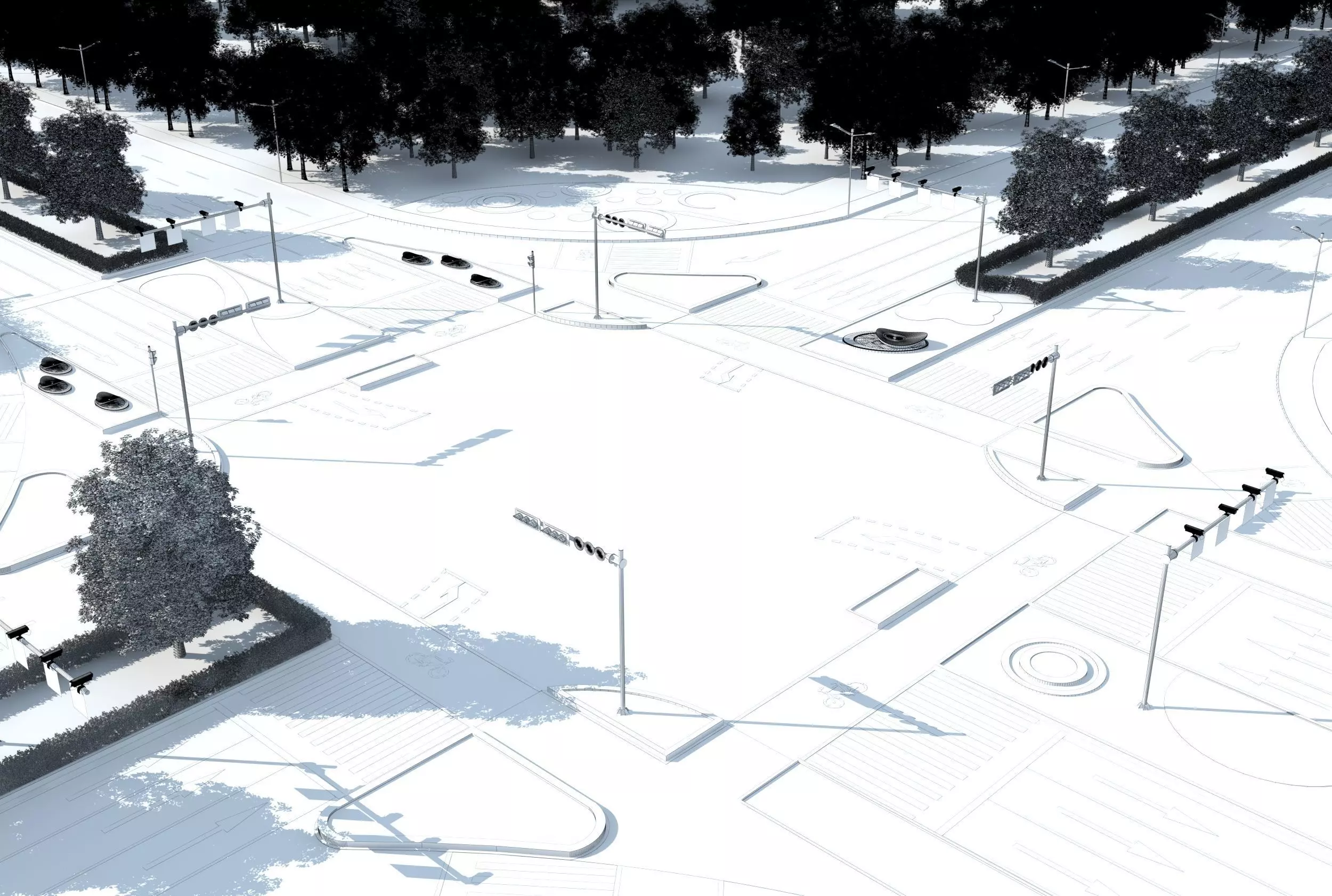 City Roads 3D model_5