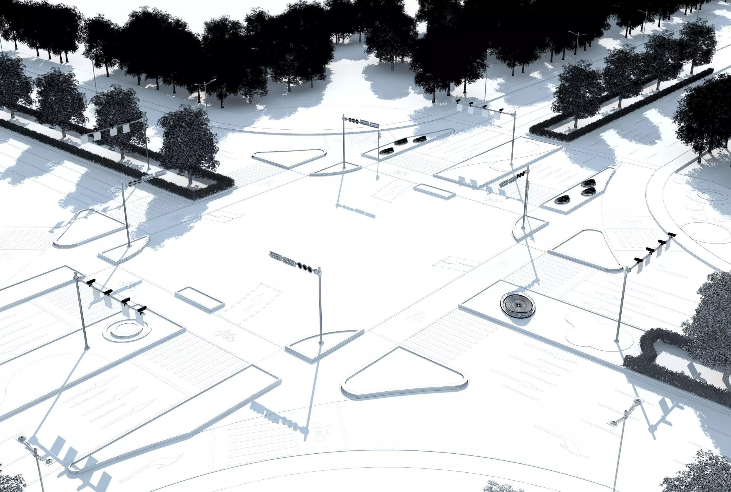 City Roads 3D model_6