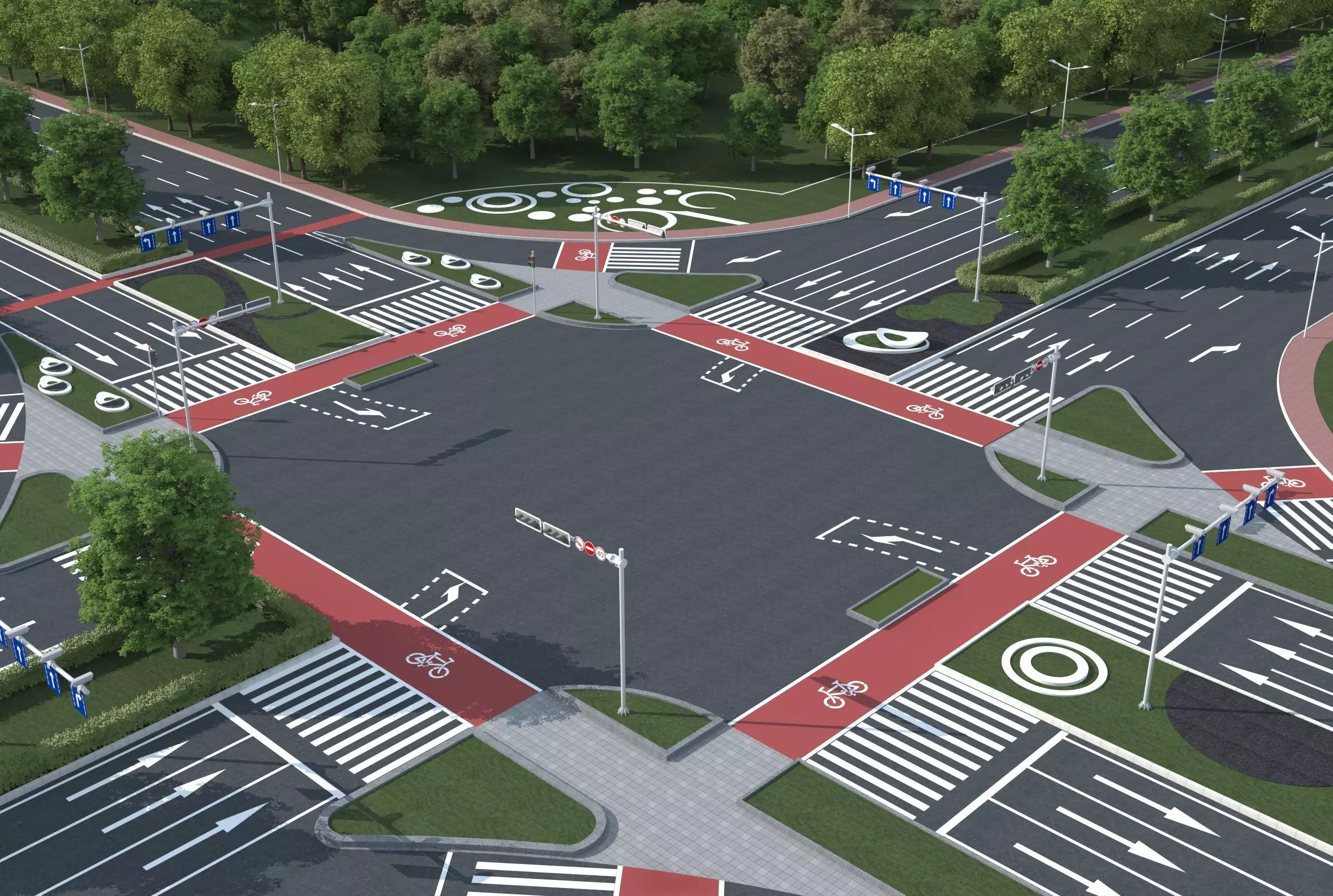 City Roads 3D model_1