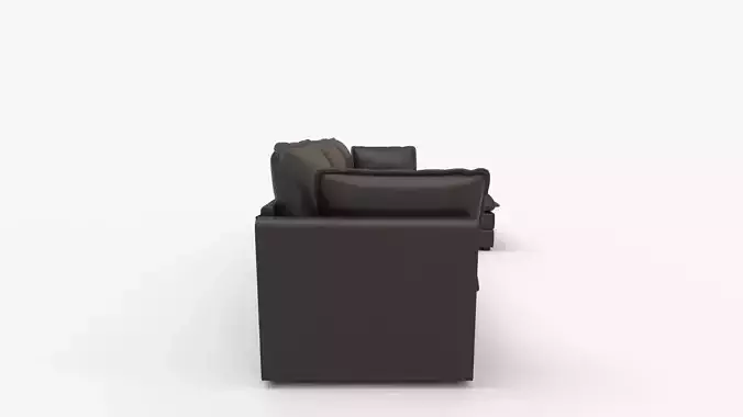 JUMMICO Modular Sectional Sofa Couch 3D model 2