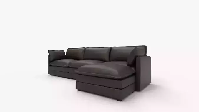 JUMMICO Modular Sectional Sofa Couch 3D model 7
