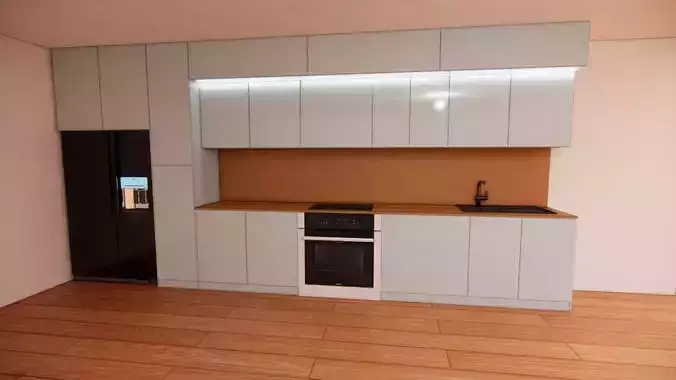 Modern Cabinet set  3D model