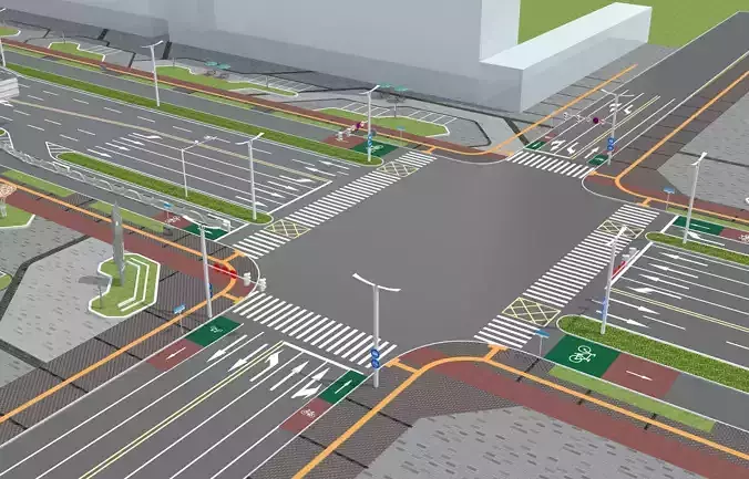 Road Street Collection  3D model
