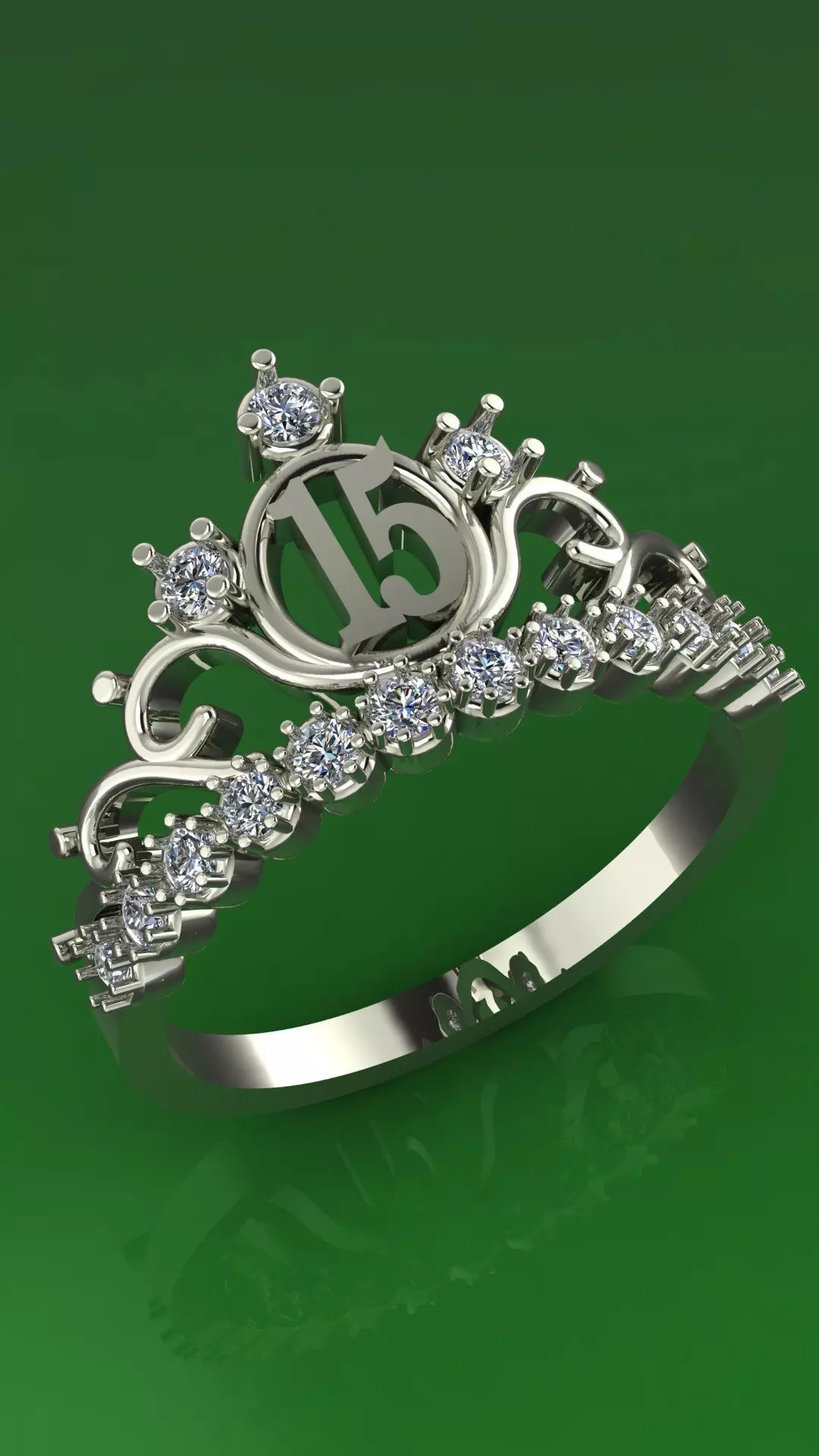 anillo de 15 3D print model_1