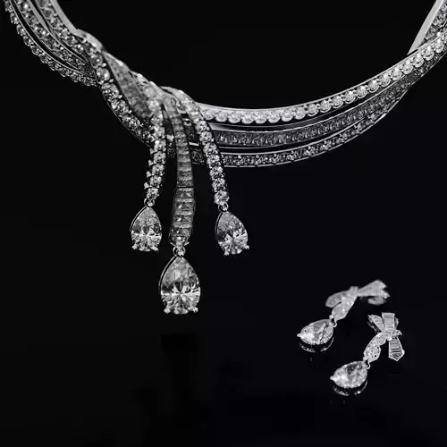 Necklace and earring