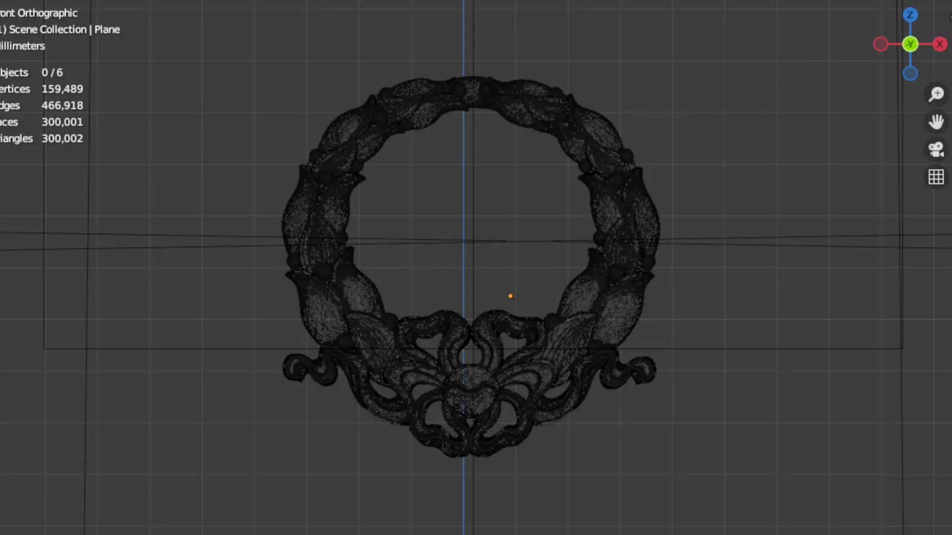 classic decorative onlay Wreath cnc 3d printing stl 01 3D print model_5