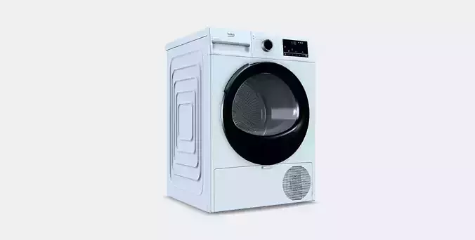 Beko BM3T40230W Heat pump tumble dryer E 3D model