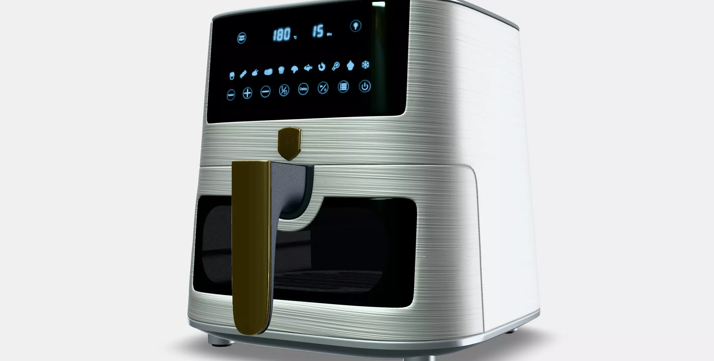 AirFryer with transparent window 5 L 3D model_10