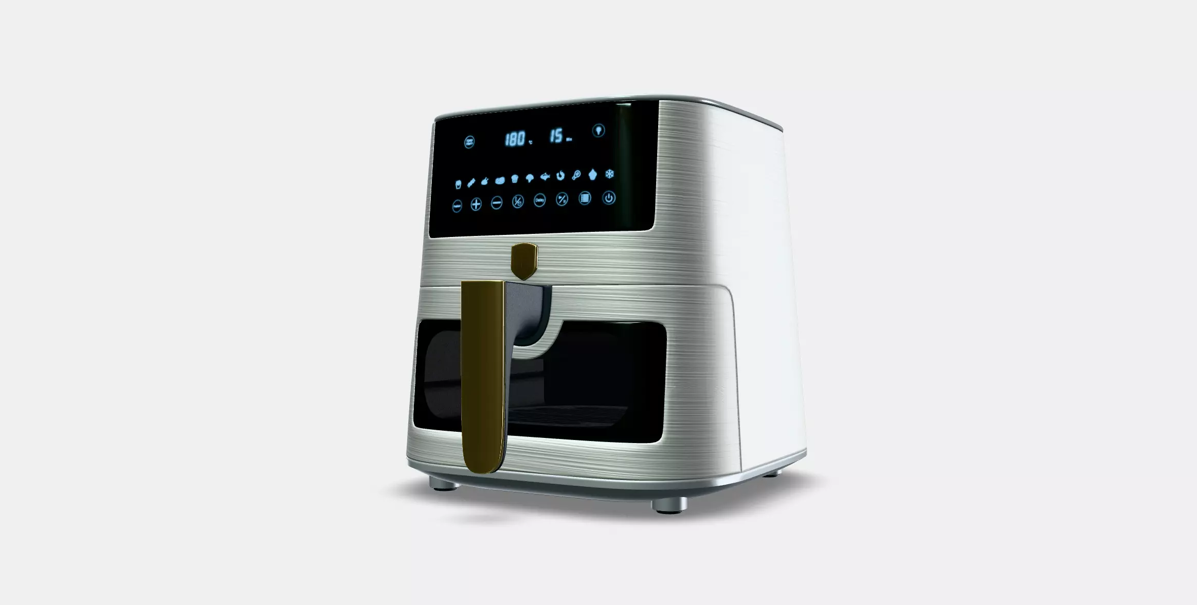 AirFryer with transparent window 5 L 3D model_8