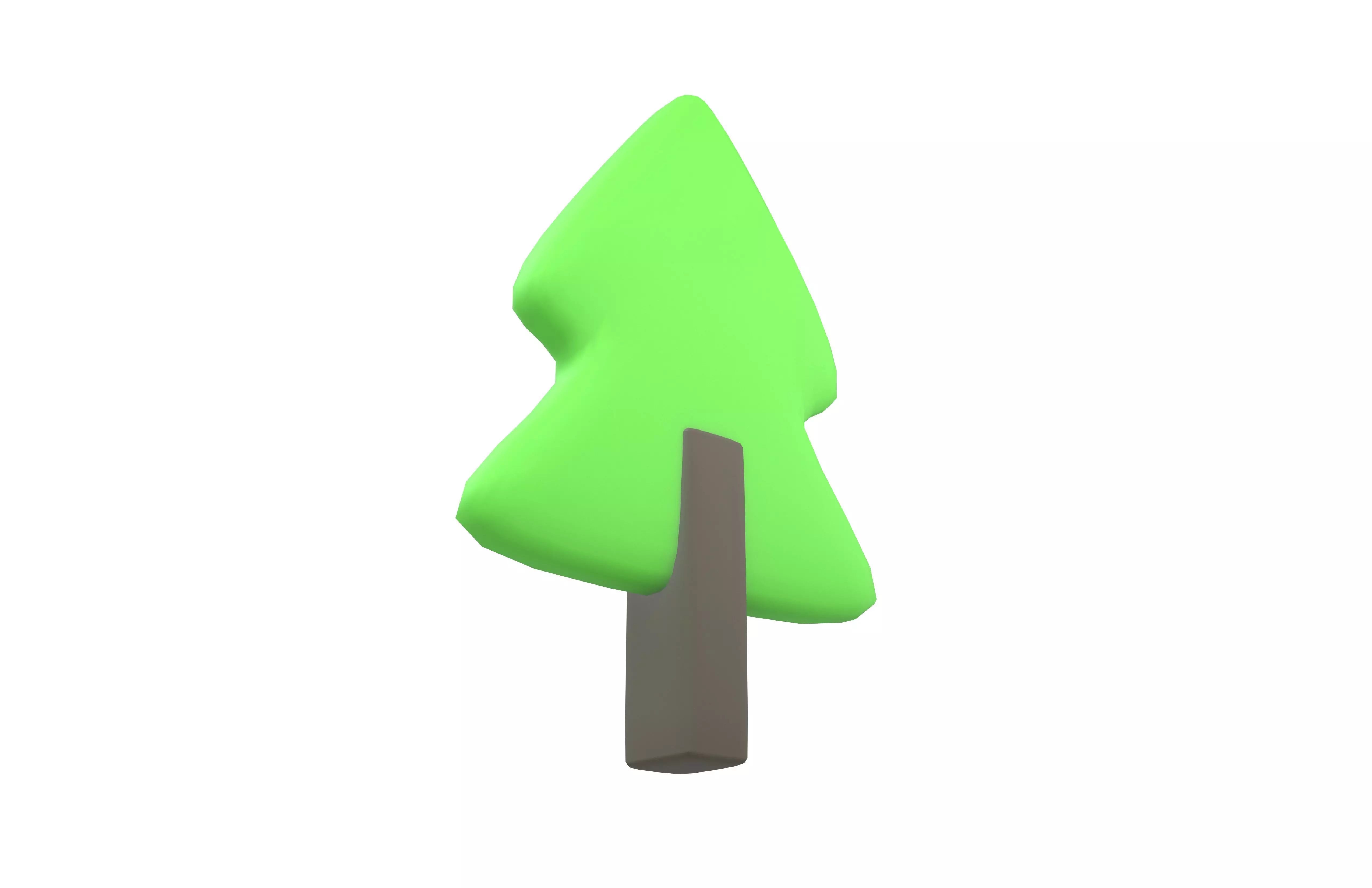 Tree Symbol v1 002 Low-poly 3D model_3