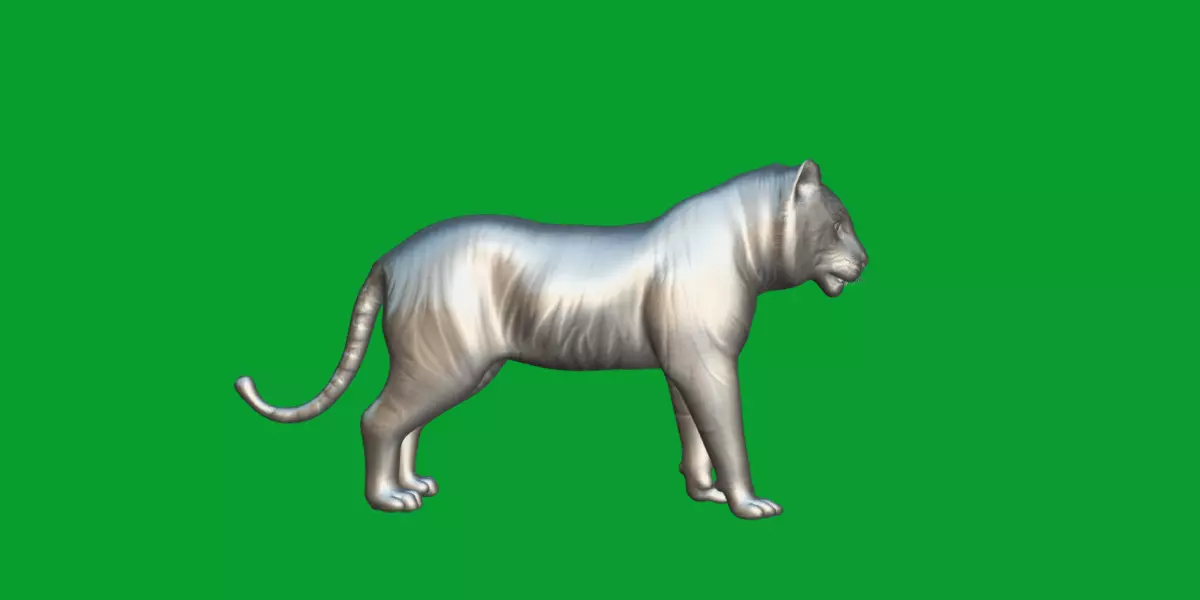 Bengal Tiger Low-poly 3D model_21