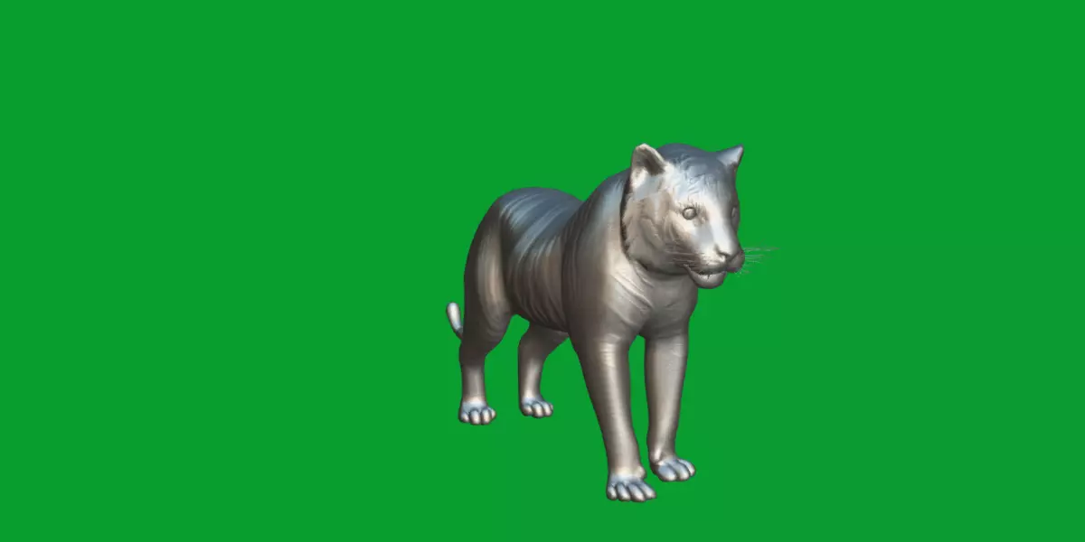 Bengal Tiger Low-poly 3D model_31