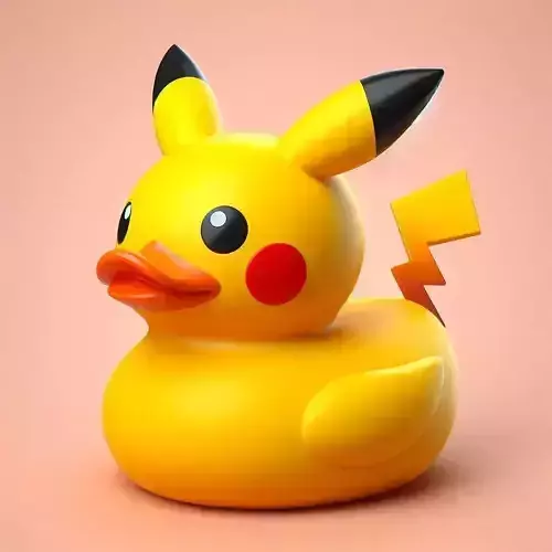 Rubber Duck in Pikachu Costume