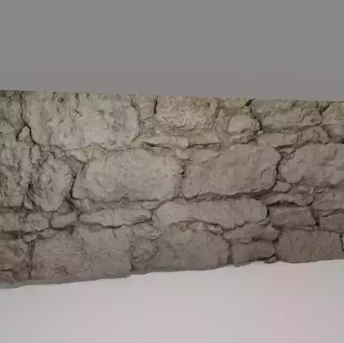 Weathered stone wall - French classic barn wall