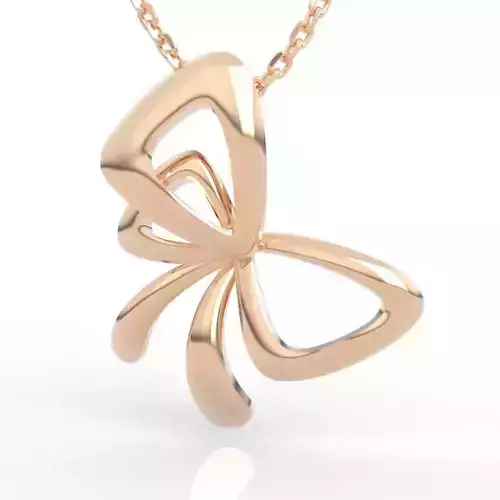Premium 3D Butterfly Charm 3D print model