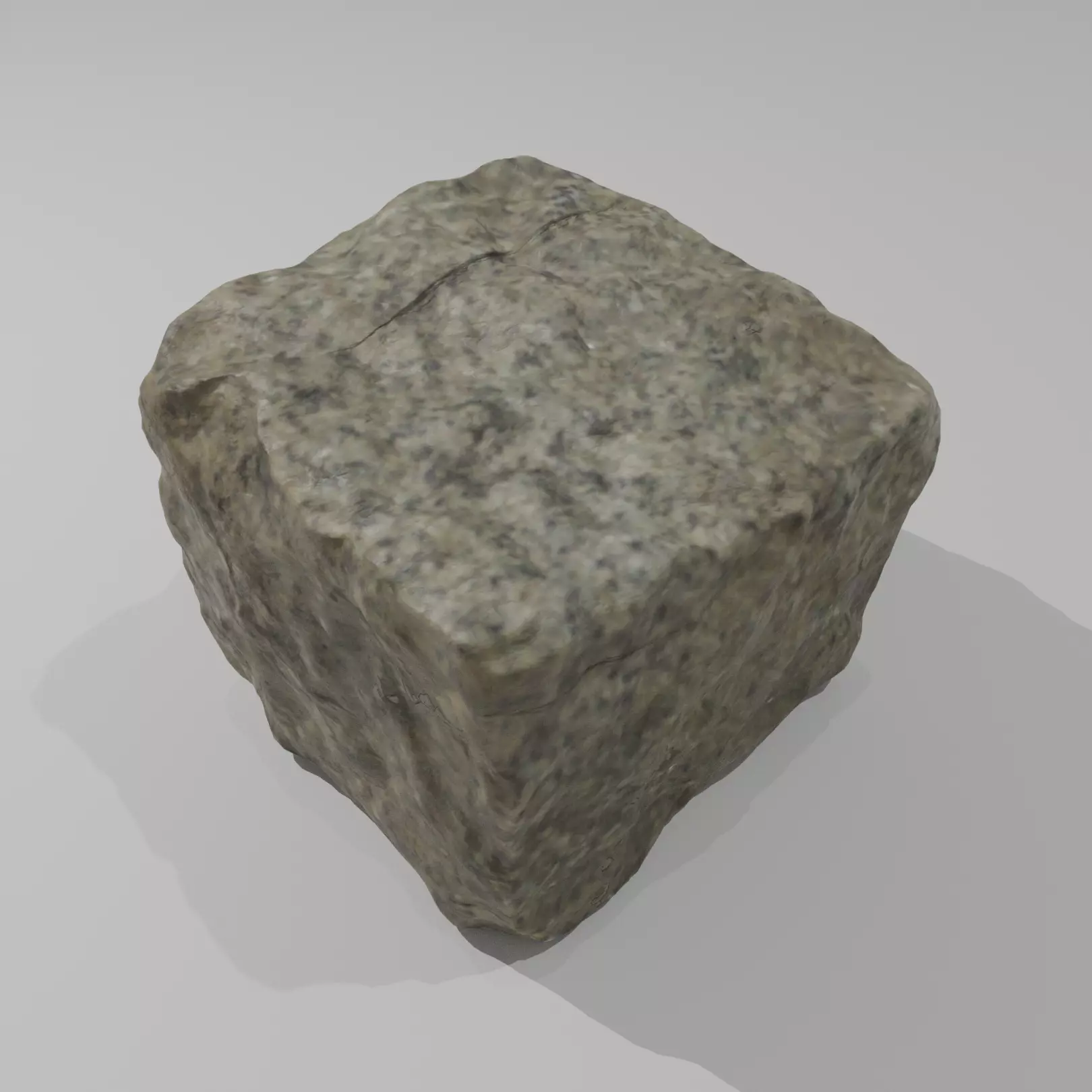 Cobblestone road rock - Granit Authentic Low-poly 3D model_1