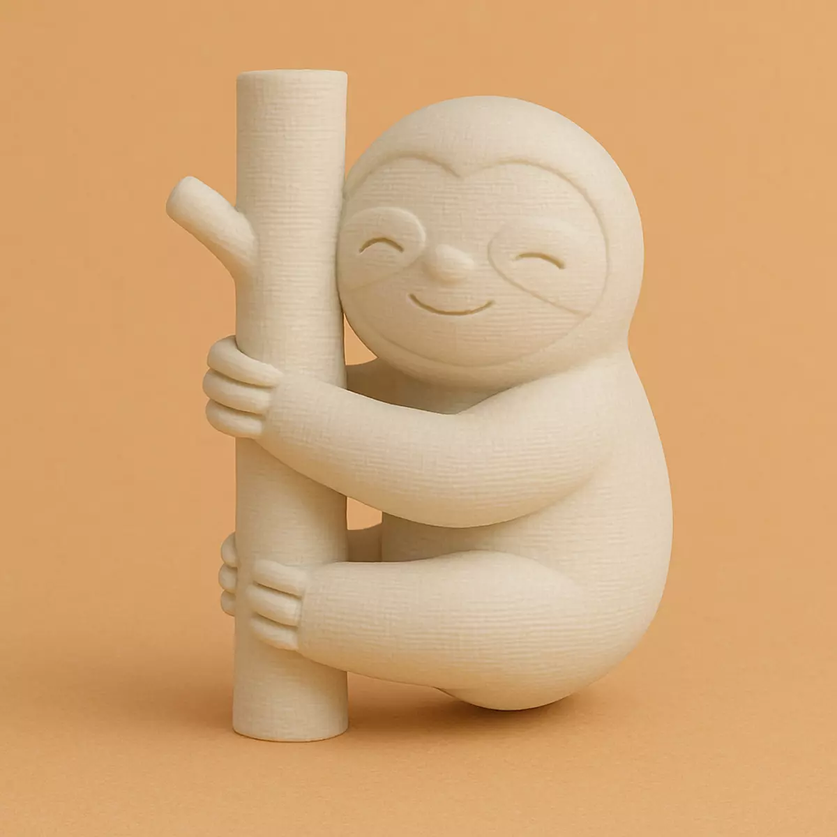 Sloth Hugging a Small Branch 3D print model