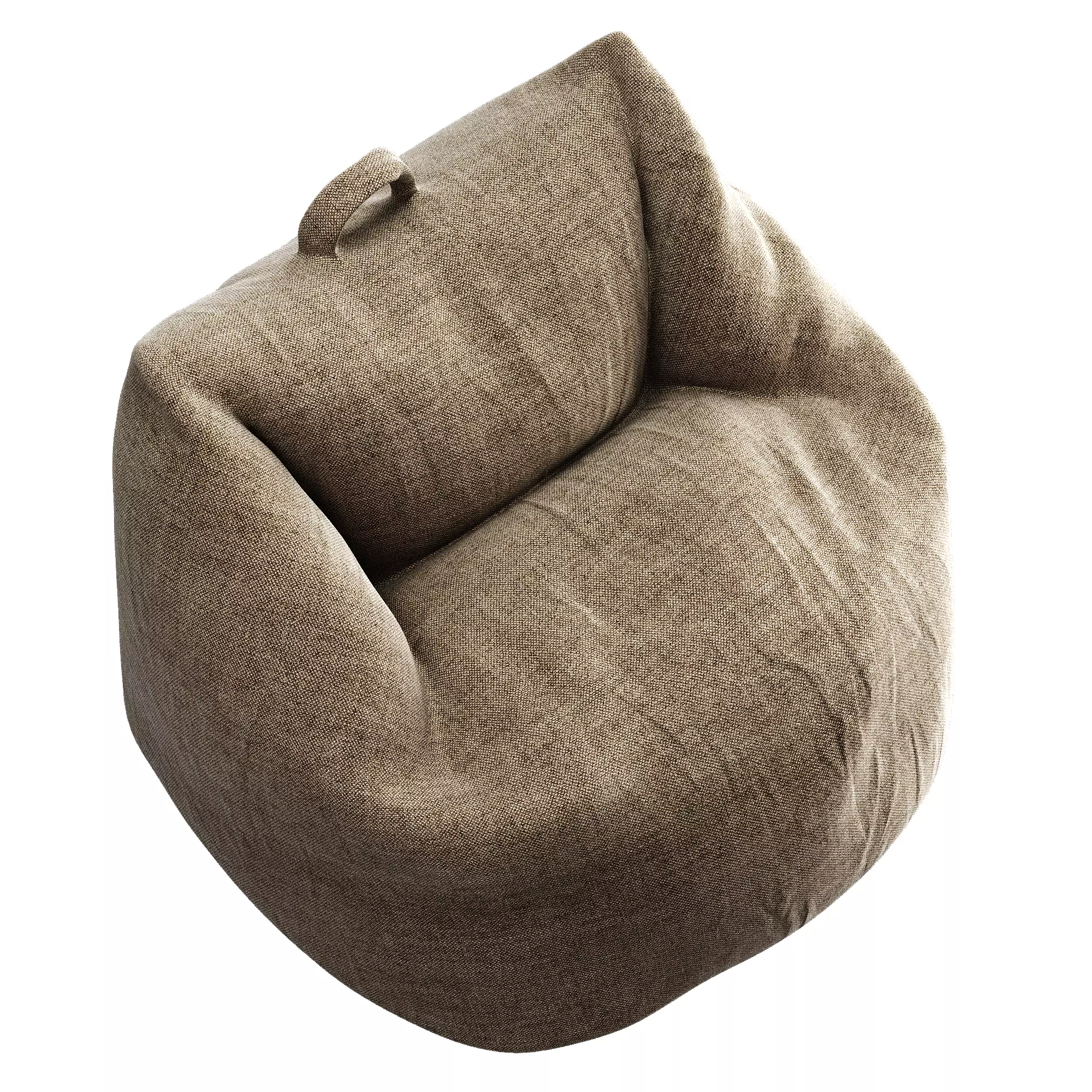 Bean Bag Low-poly 3D model_18