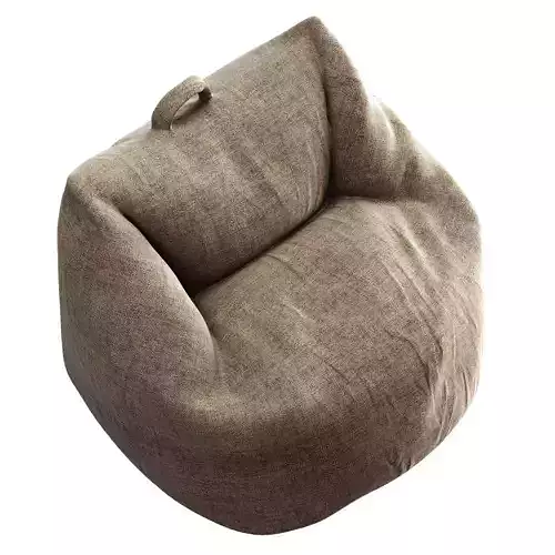 Bean Bag Low-poly 3D model 3