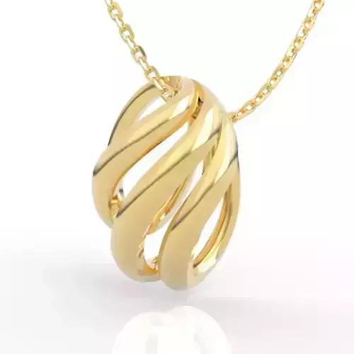 Elegant Spiral Pendant Necklace