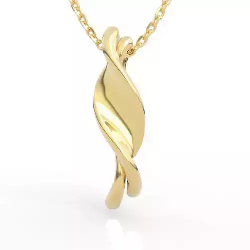 Exquisite Twisted Spiral Pendant