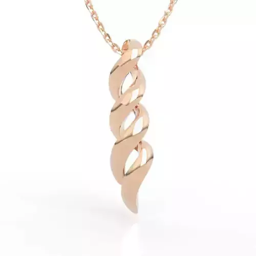Stunning Triple Twist Spiral Pendant 3D print model