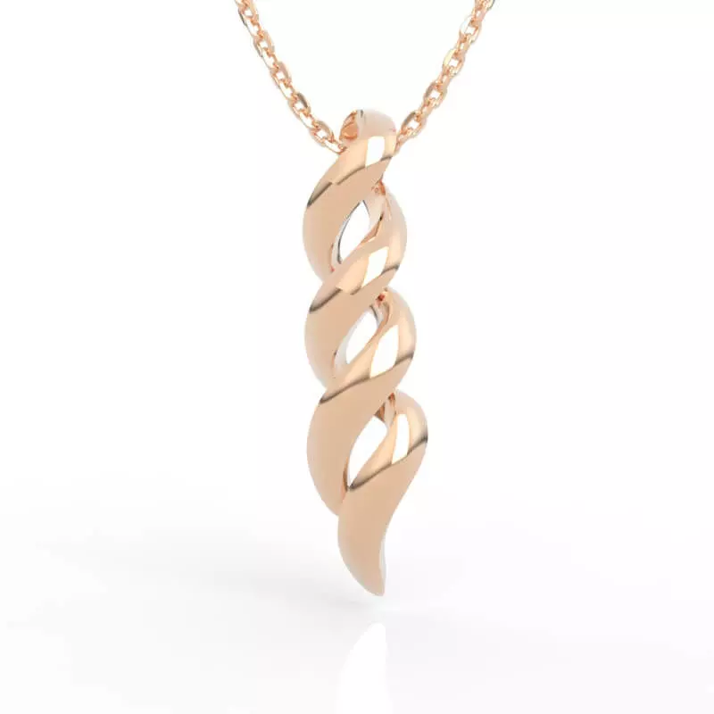 Stunning Triple Twist Spiral Pendant 3D print model