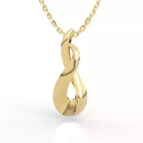Elegant Minimalist Infinity Charm