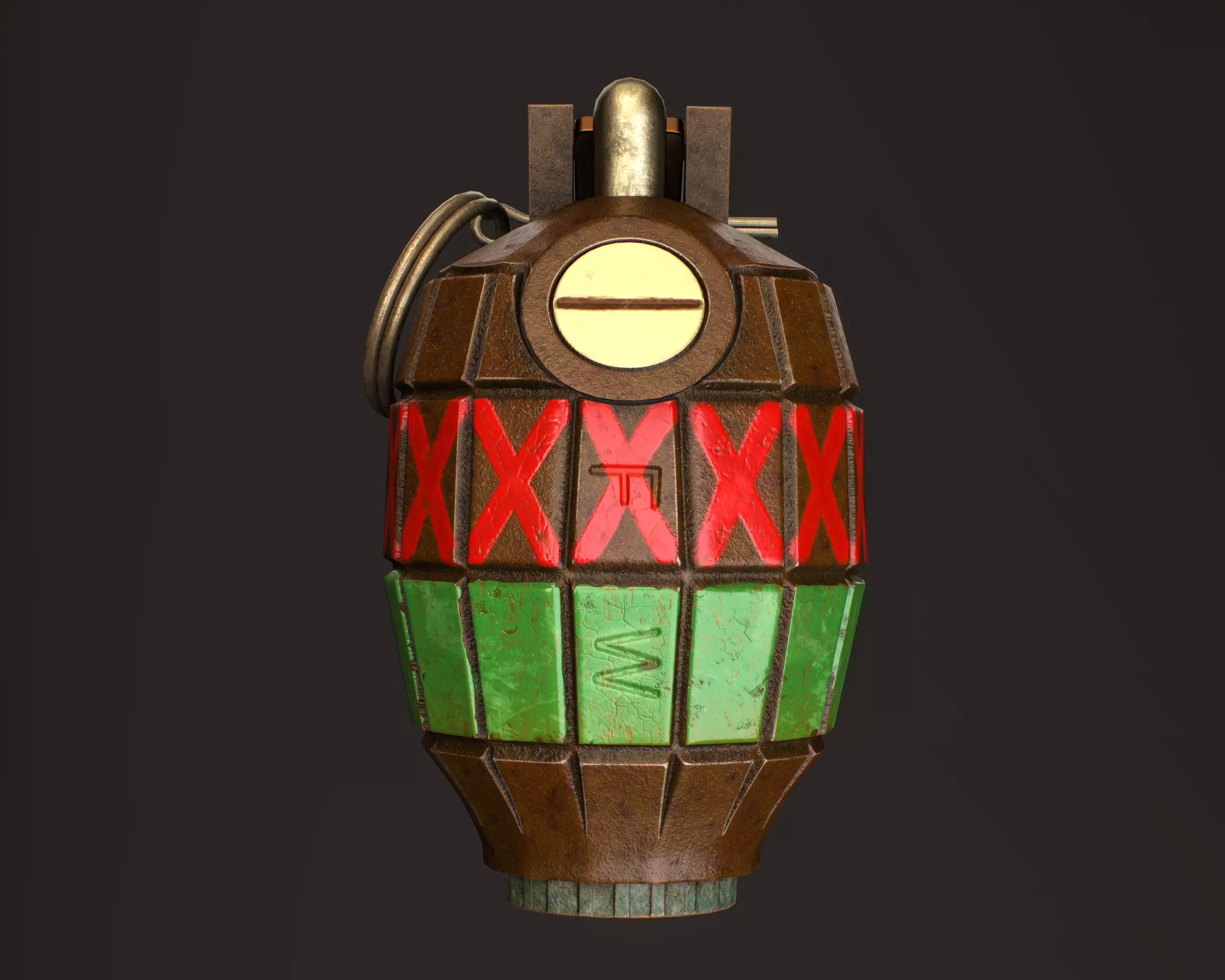 British Mills Grenade Low-poly 3D model_0