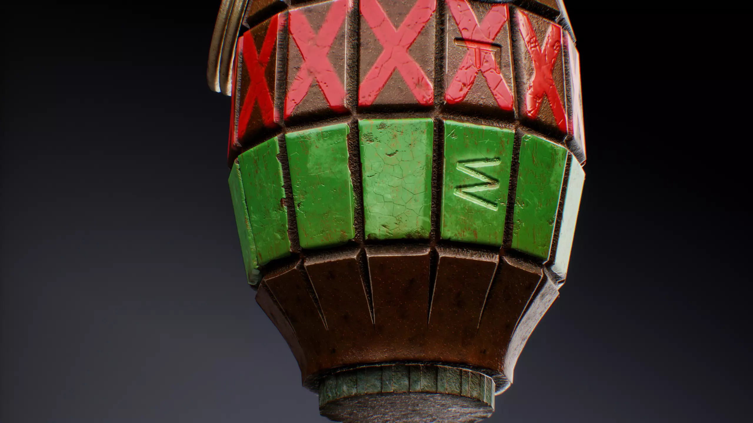 British Mills Grenade Low-poly 3D model_1
