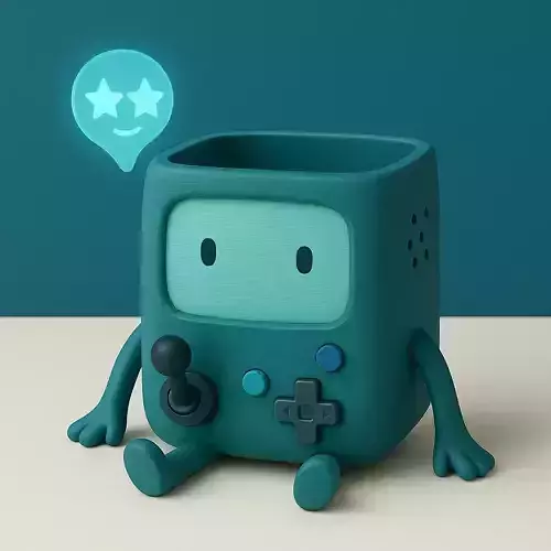 Cute Game Console Pen Holder Stylized