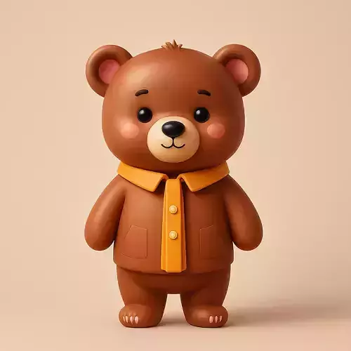 Cartoon Bear 3D print model