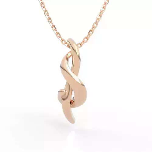 Dynamic Twisted Spiral Pendant 3D print model