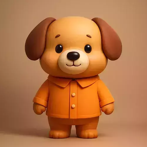Cartoon Dog 3D print model