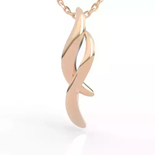 Premium Twisted Ribbon Pendant  3D print model