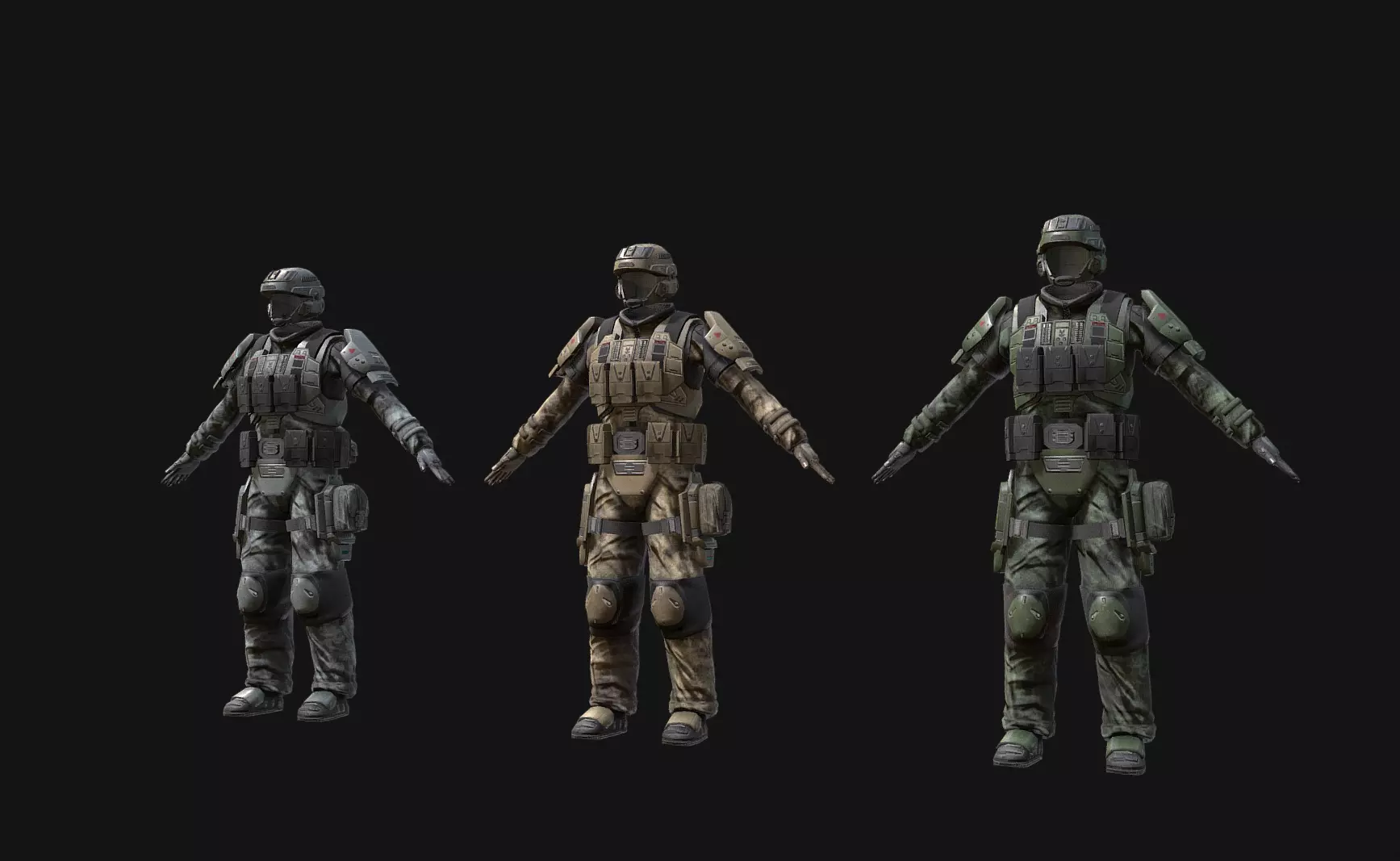 Tactical Marine Infantry Sci-Fi 3D model_0
