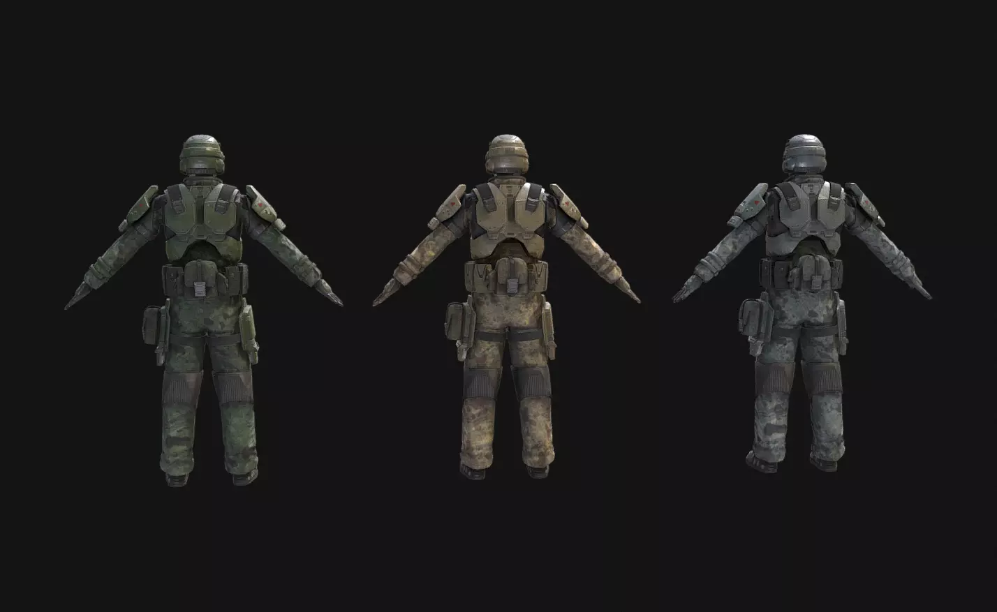 Tactical Marine Infantry Sci-Fi 3D model_2